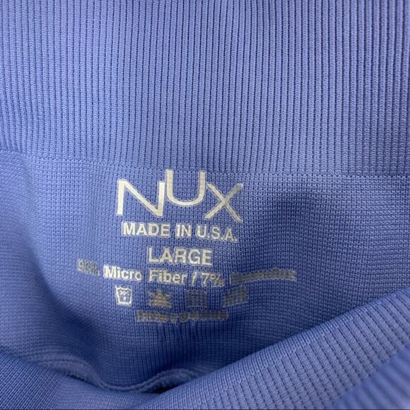 NUX Large Compression Leggings Periwinkle Blue NWT - Picture 5 of 6